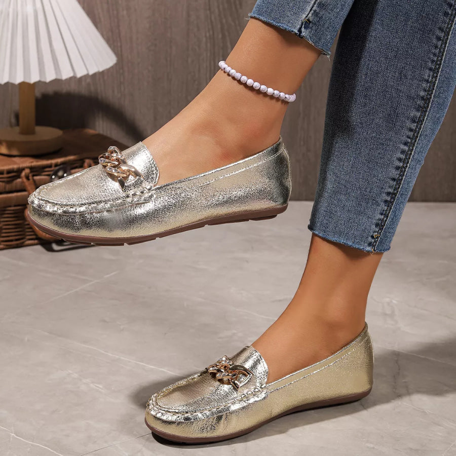 Round Toe Slip-Ons Apparel and Accessories