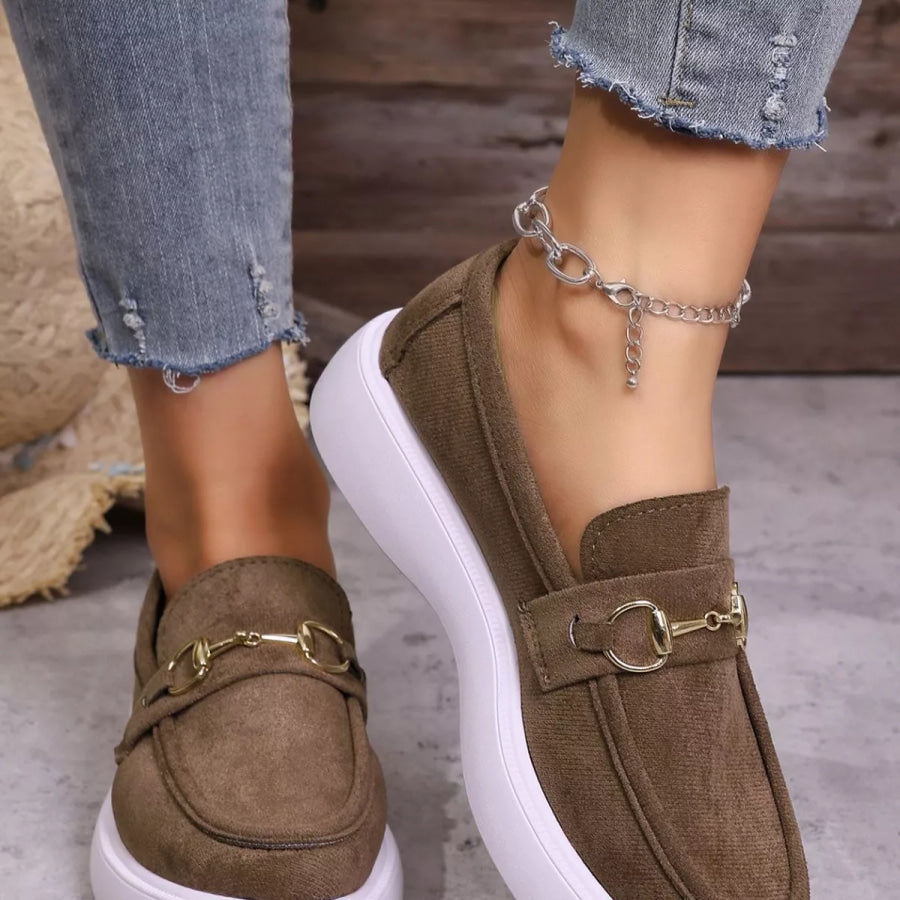 Round Toe Slip-Ons Apparel and Accessories