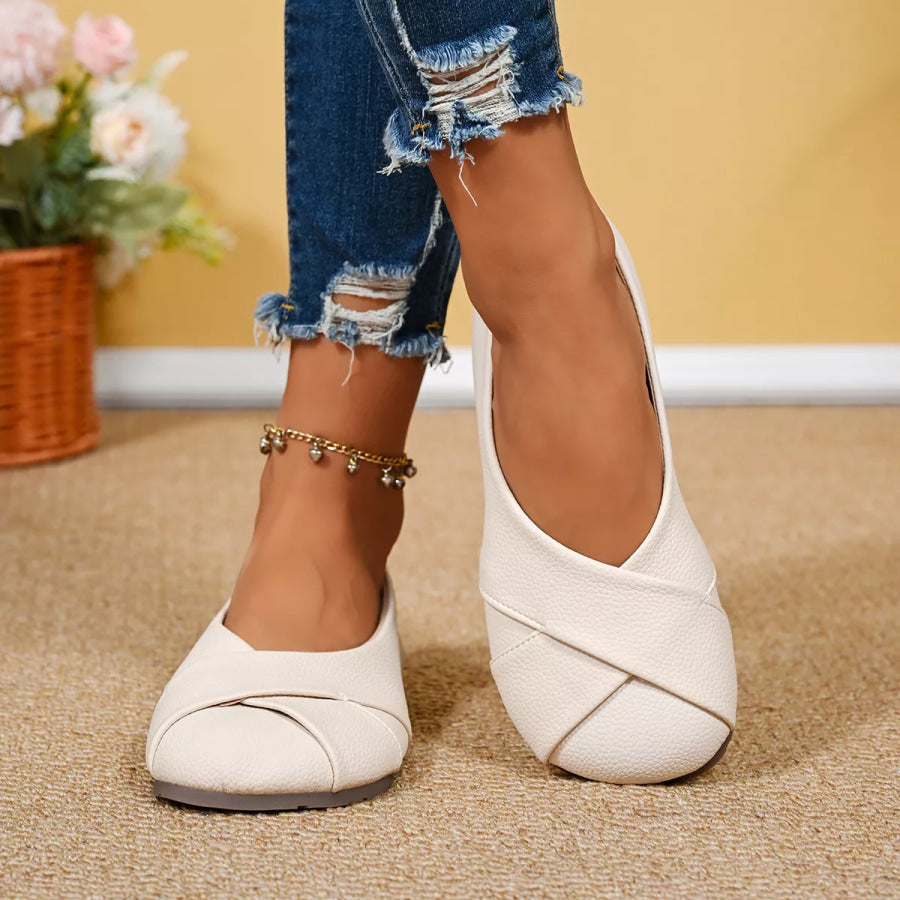 Round Toe Slip-Ons Apparel and Accessories