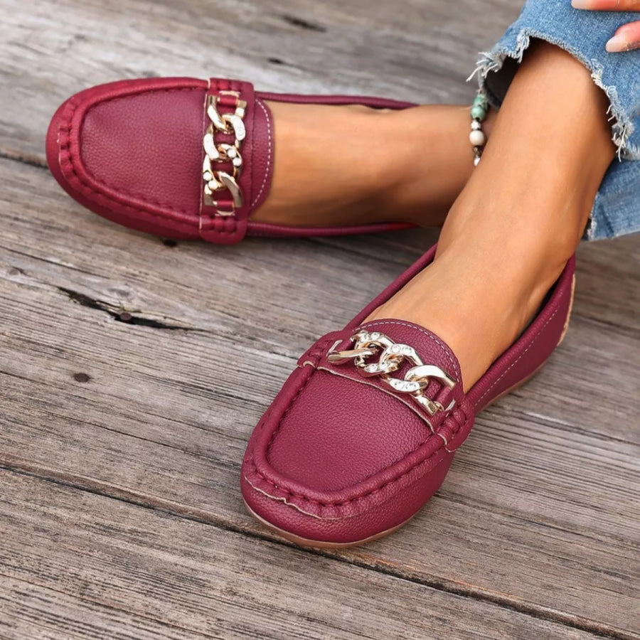 Round Toe Slip-Ons Apparel and Accessories