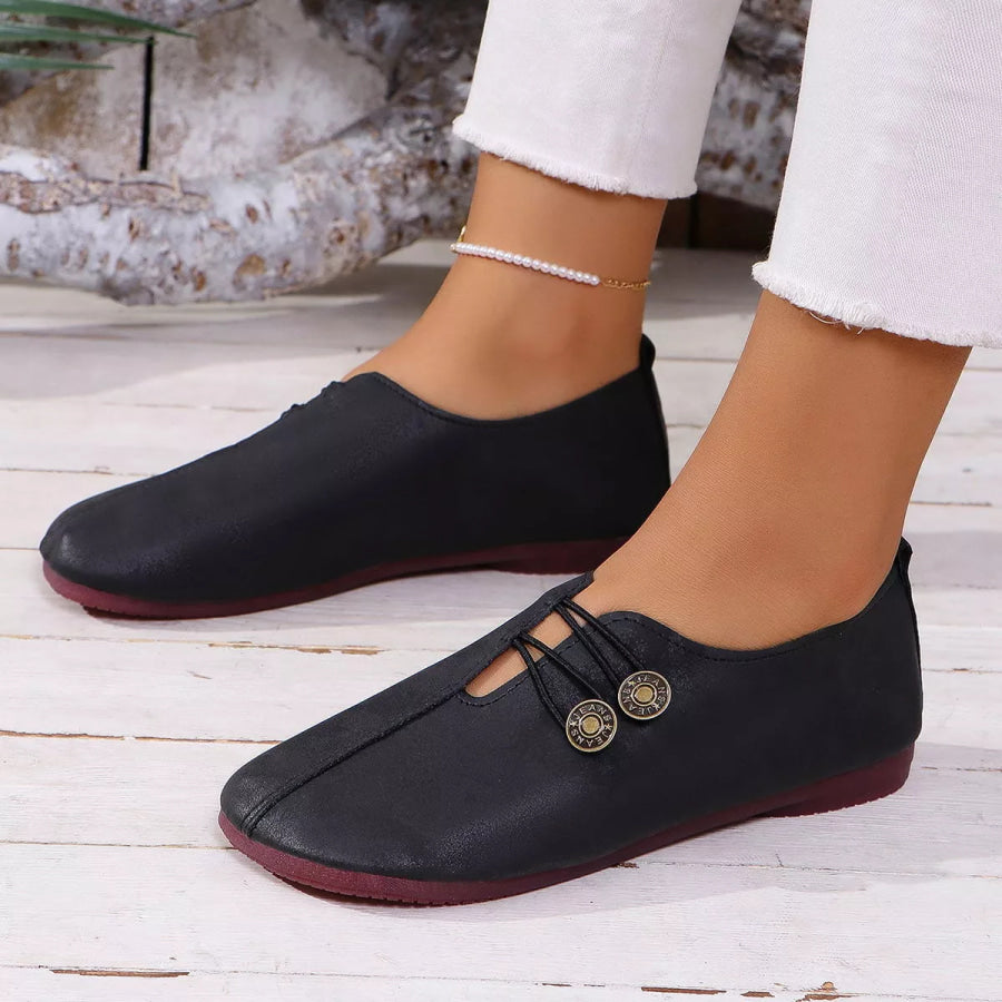 Round Toe Slip-Ons Apparel and Accessories