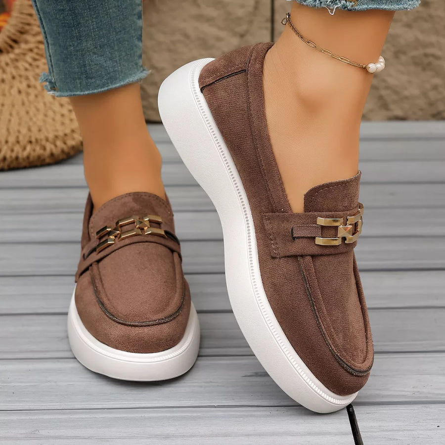 Round Toe Slip-Ons Apparel and Accessories