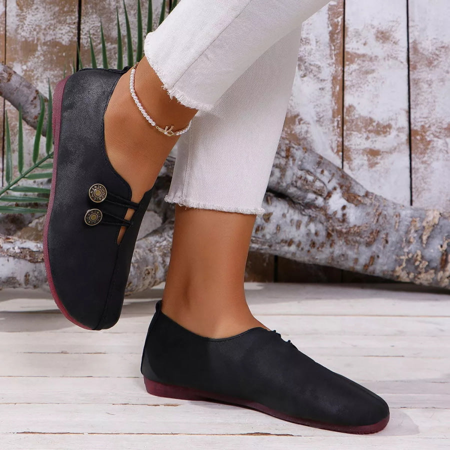 Round Toe Slip-Ons Apparel and Accessories