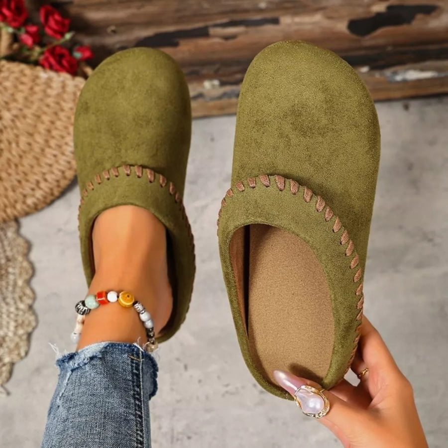 Round Toe Slip-Ons Apparel and Accessories