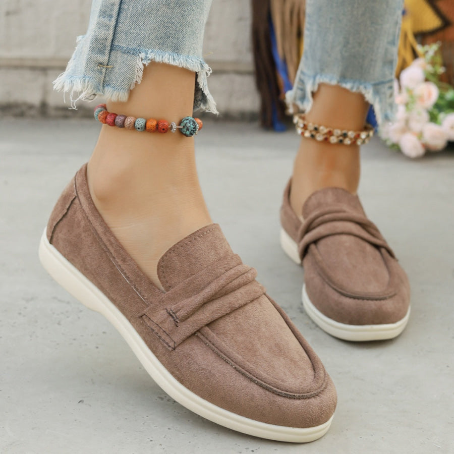 Round Toe Slip-Ons Apparel and Accessories