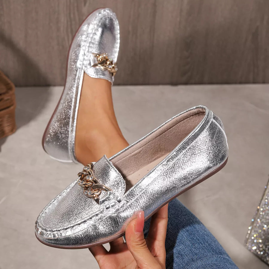 Round Toe Slip-Ons Apparel and Accessories