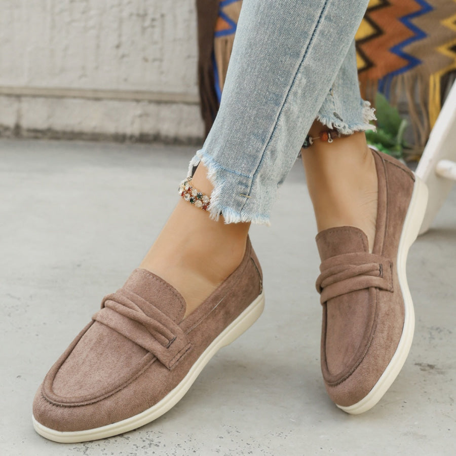 Round Toe Slip-Ons Apparel and Accessories