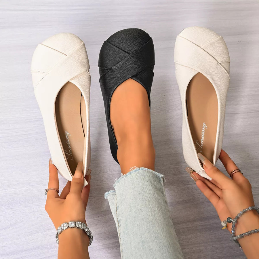 Round Toe Slip-Ons Apparel and Accessories