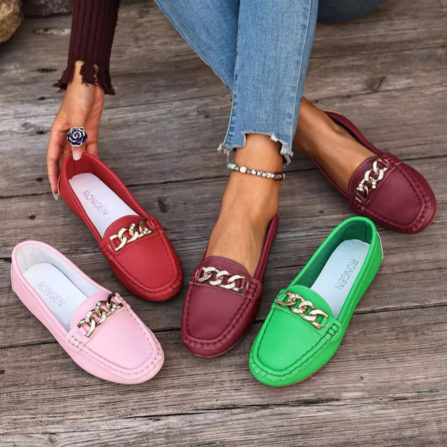 Round Toe Slip-Ons Apparel and Accessories