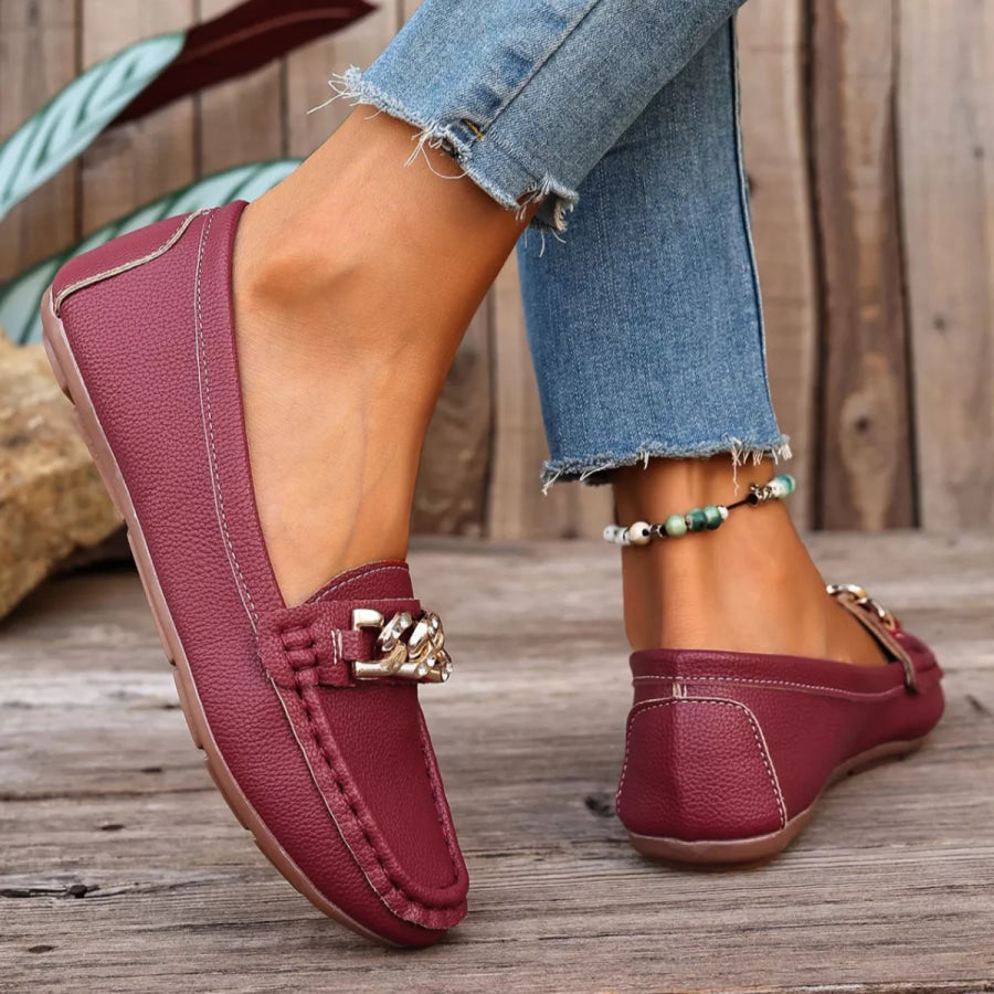 Round Toe Slip-Ons Apparel and Accessories