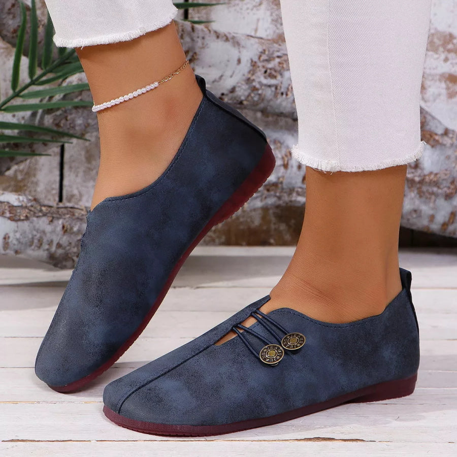 Round Toe Slip-Ons Apparel and Accessories