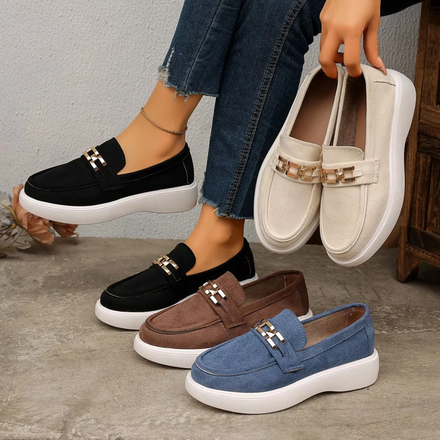 Round Toe Slip-Ons Apparel and Accessories
