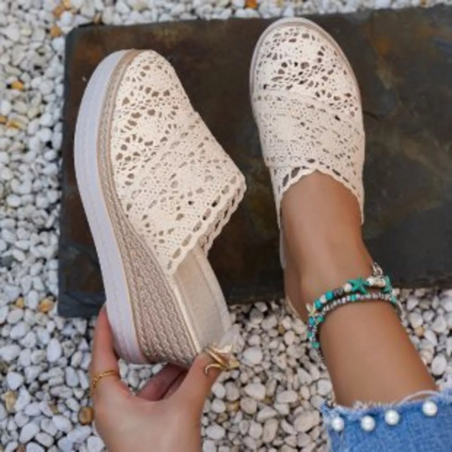 Round Toe Wedge Sandals Apparel and Accessories