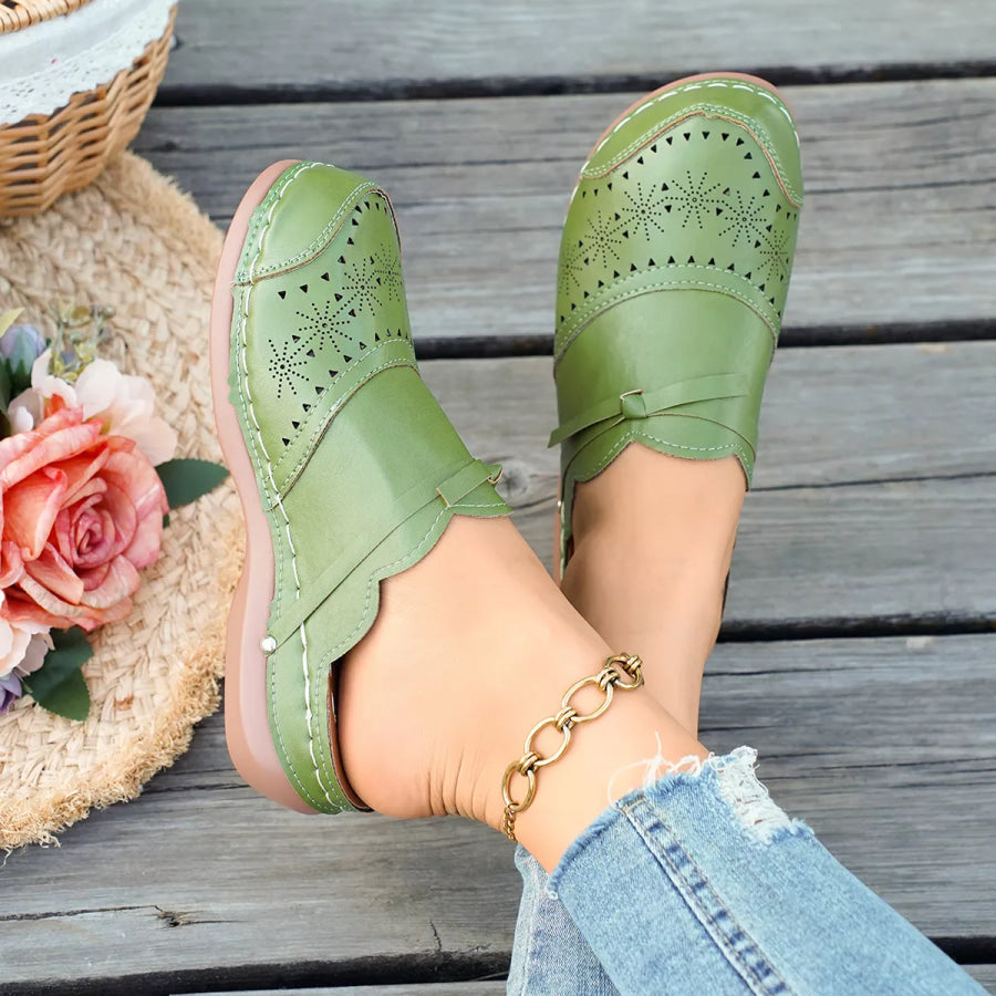 Round Toe Wedge Sandals Apparel and Accessories