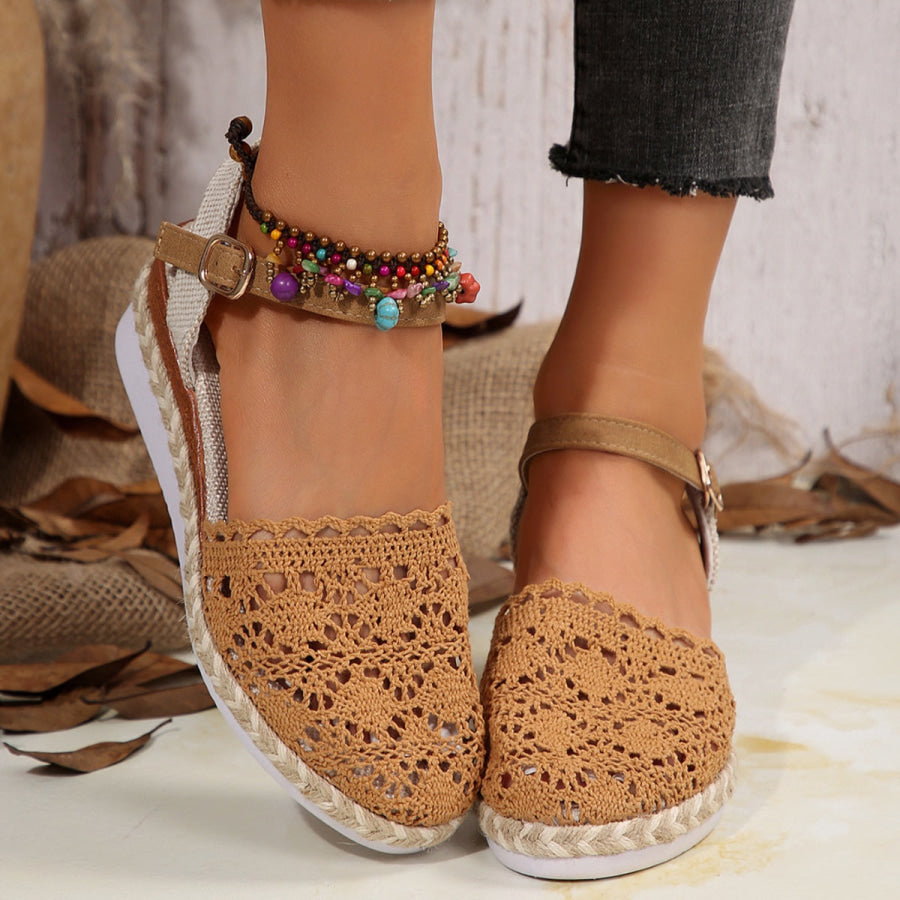 Round Toe Wedge Sandals Apparel and Accessories