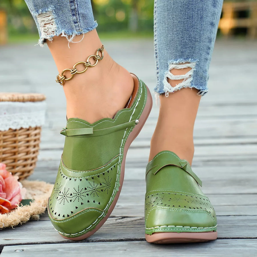 Round Toe Wedge Sandals Apparel and Accessories