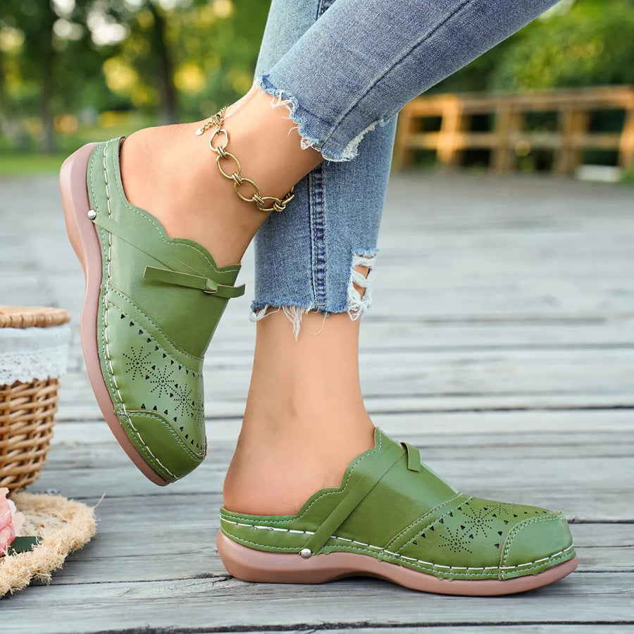 Round Toe Wedge Sandals Apparel and Accessories