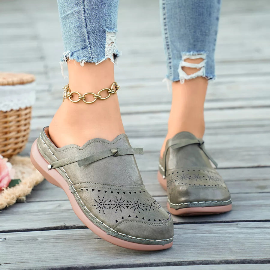 Round Toe Wedge Sandals Apparel and Accessories