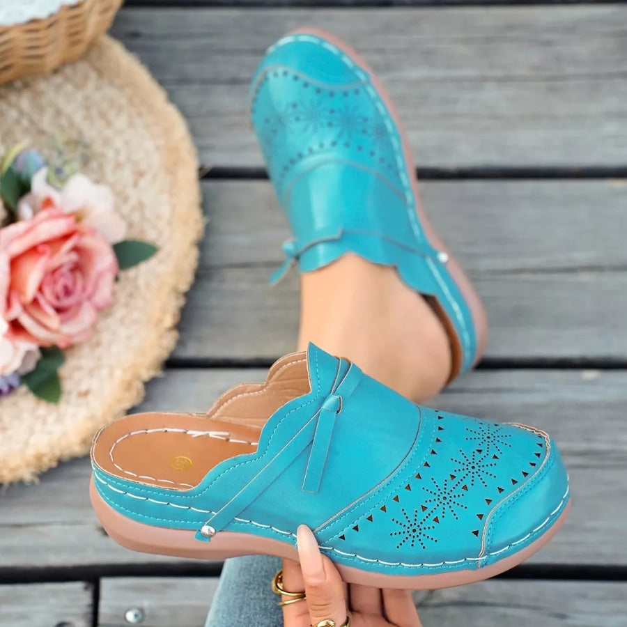 Round Toe Wedge Sandals Apparel and Accessories