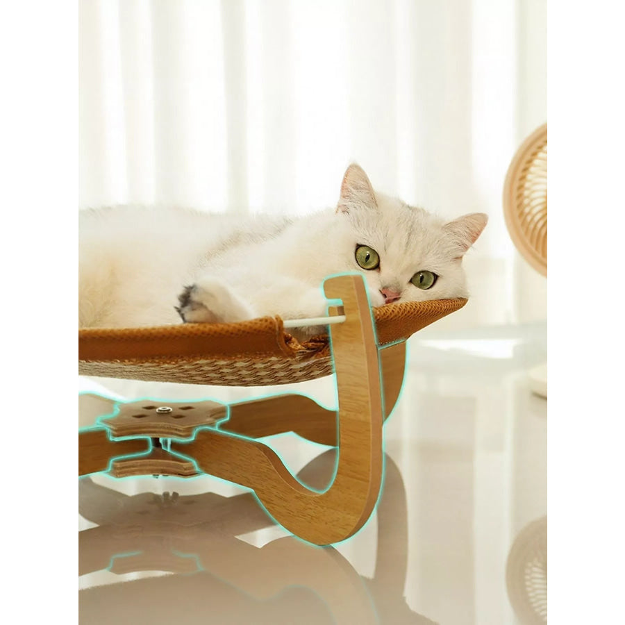 Round Woven Elevated Pet Bed Caramel / ONESIZE Apparel and Accessories
