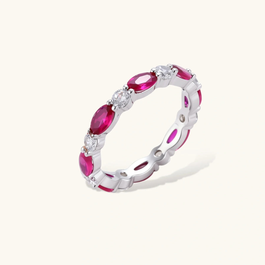 Ruby Eternity Ring by Sandee Rain Boutique 7 Rings