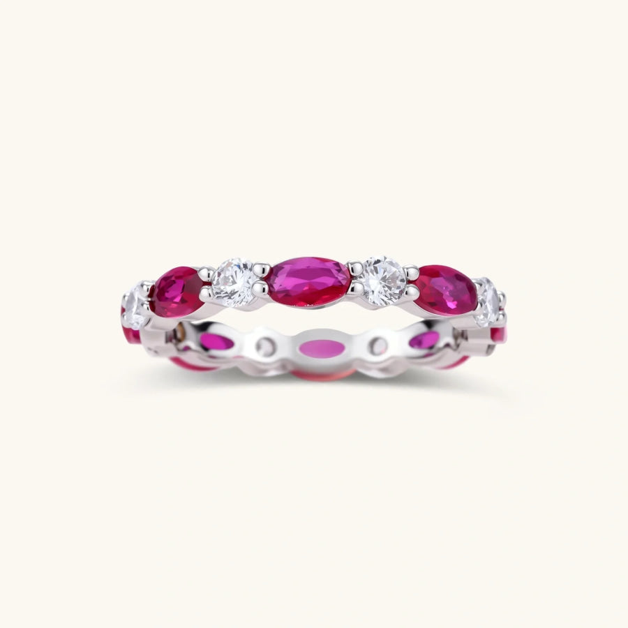 Ruby Eternity Ring by Sandee Rain Boutique Rings