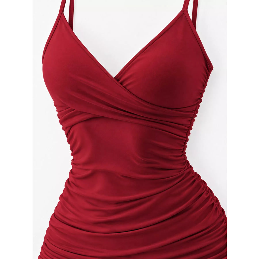 Ruched Bodycon Mini Dress Apparel and Accessories