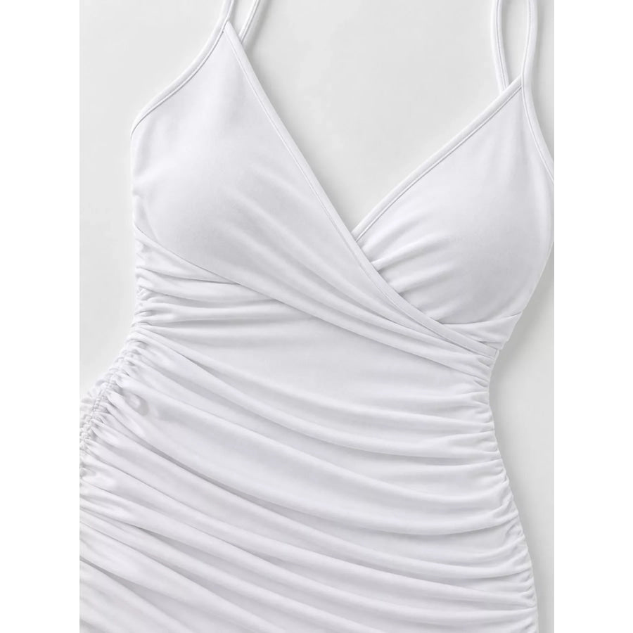 Ruched Bodycon Mini Dress Apparel and Accessories