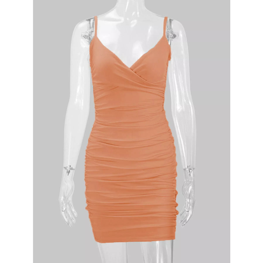 Ruched Bodycon Mini Dress Apparel and Accessories