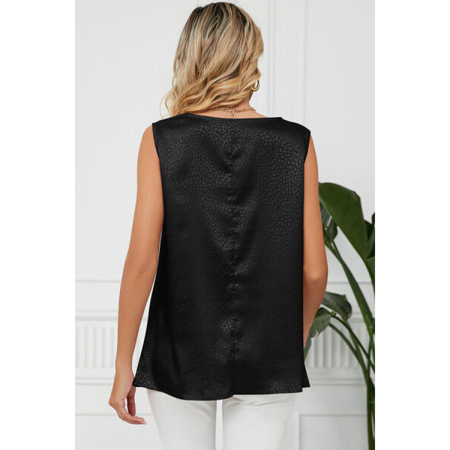 Ruched Cowl Neck Tank Apparel and Accessories