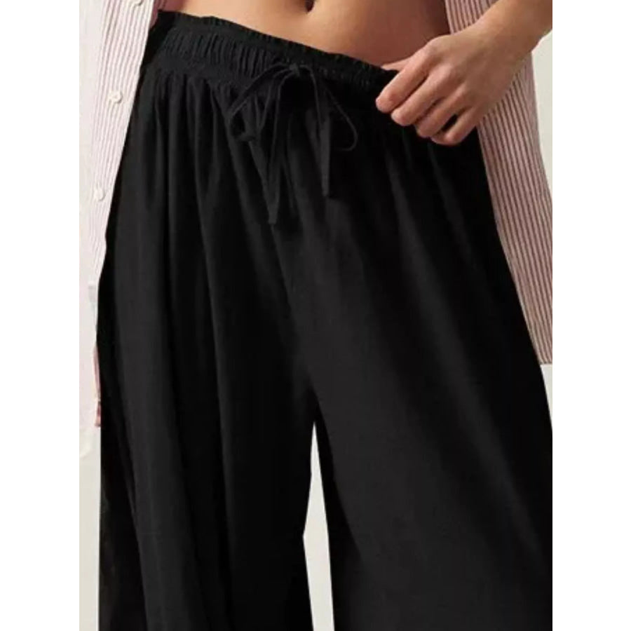 Ruched Drawstring Harem Pants Apparel and Accessories