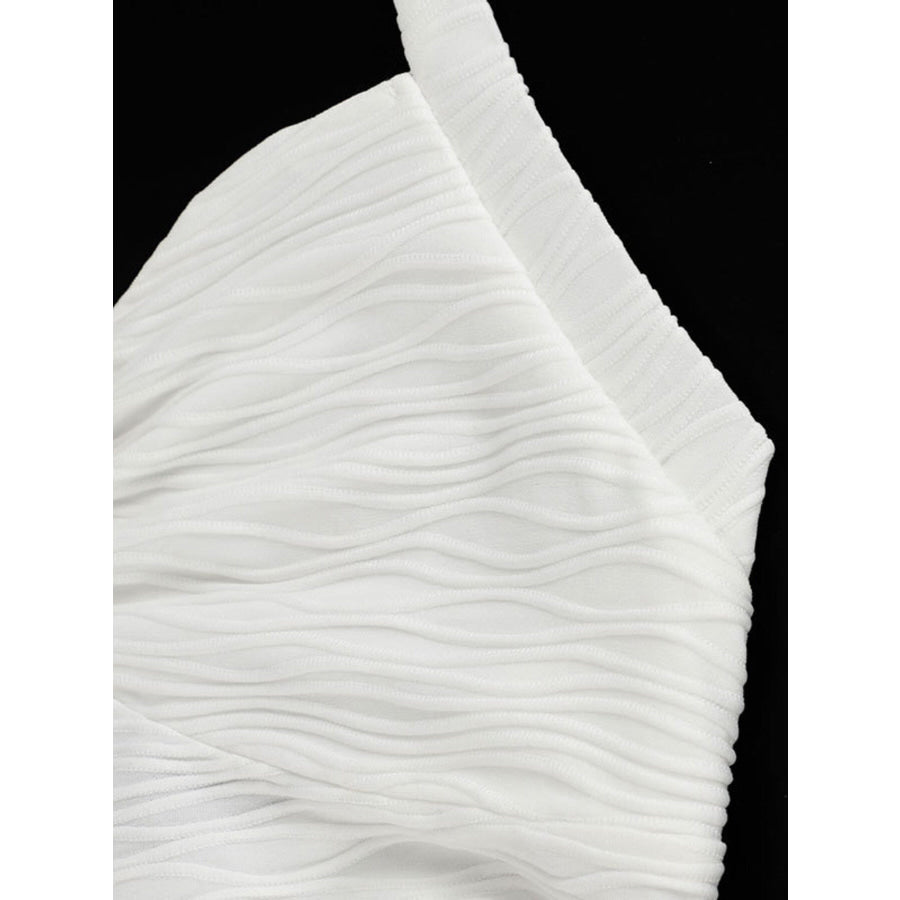 Ruched Halter Neck Cami Apparel and Accessories