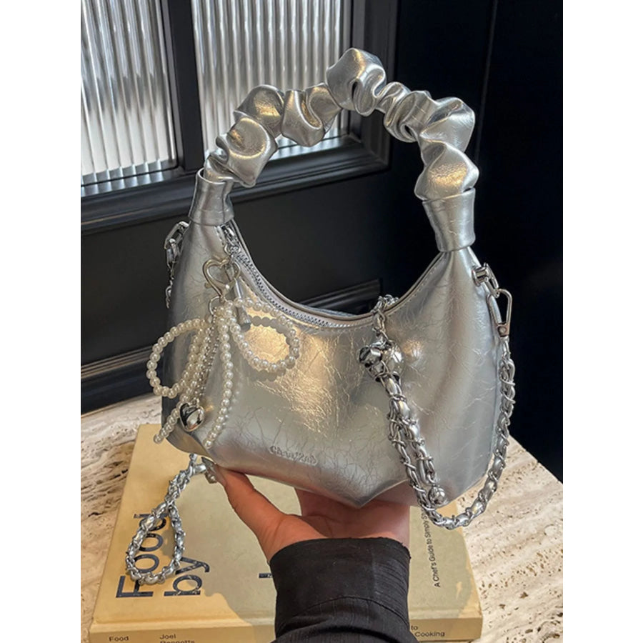 Ruched Handle Crossbody Bag Apparel and Accessories