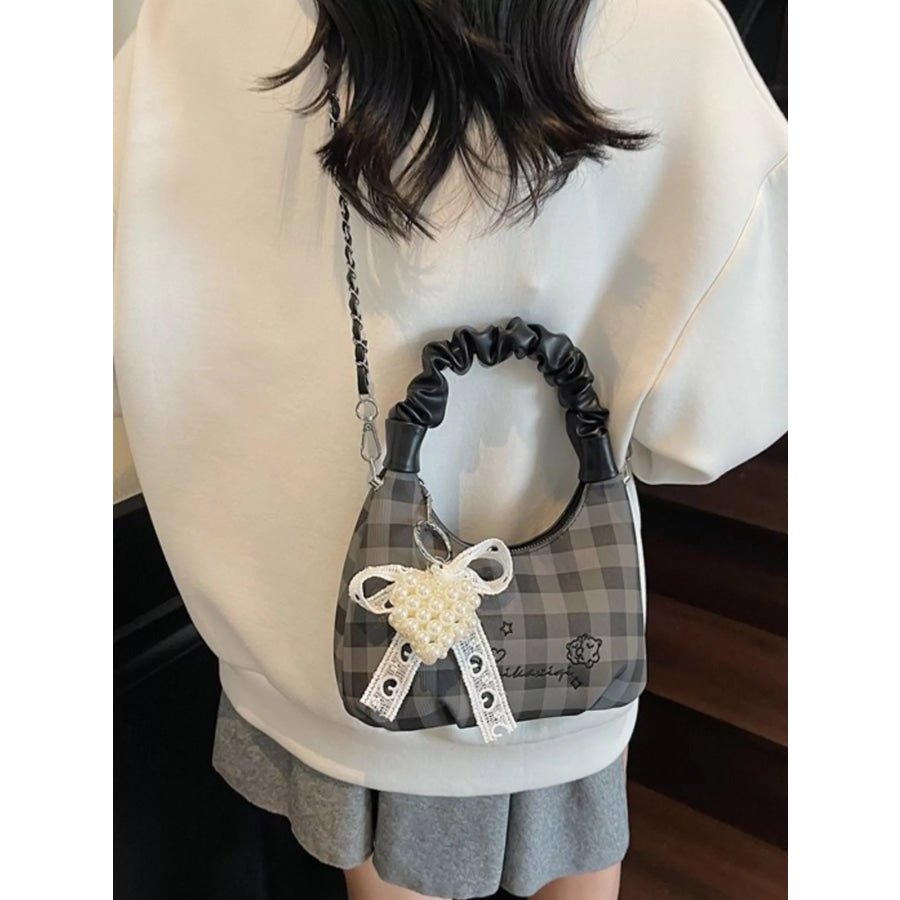 Ruched Handle Crossbody Bag Apparel and Accessories