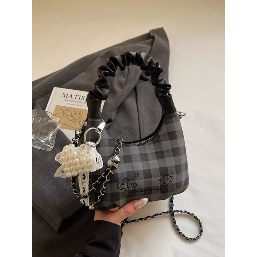 Ruched Handle Crossbody Bag Apparel and Accessories