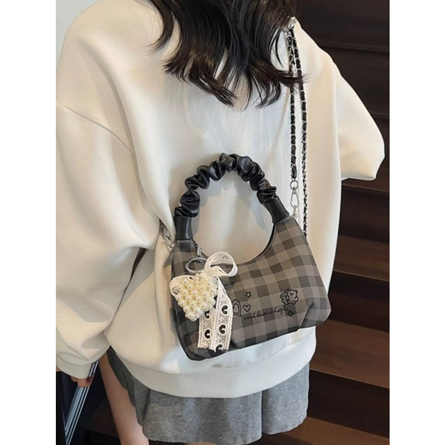 Ruched Handle Crossbody Bag Apparel and Accessories