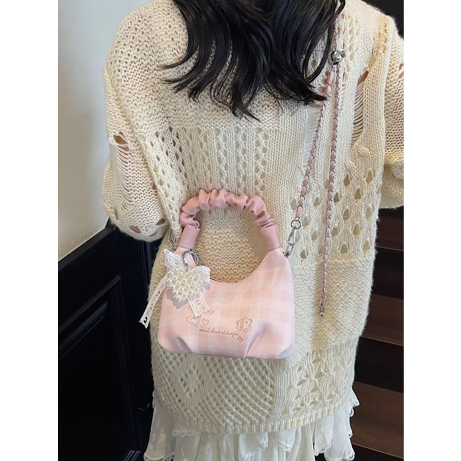 Ruched Handle Crossbody Bag Apparel and Accessories