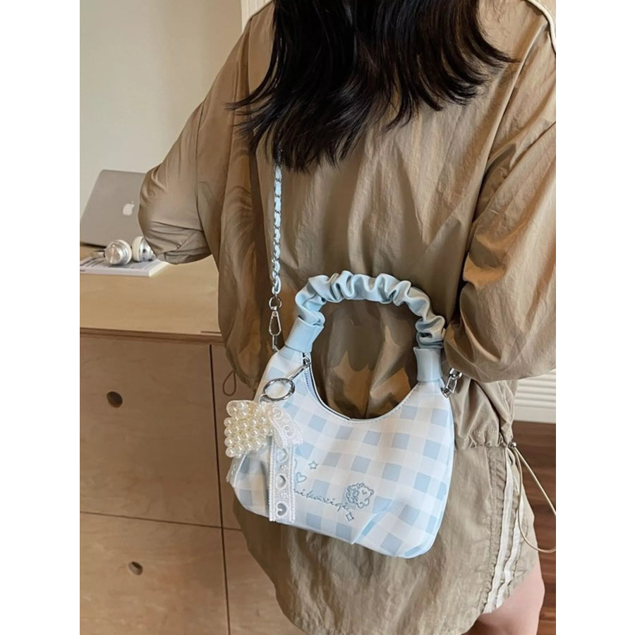 Ruched Handle Crossbody Bag Apparel and Accessories