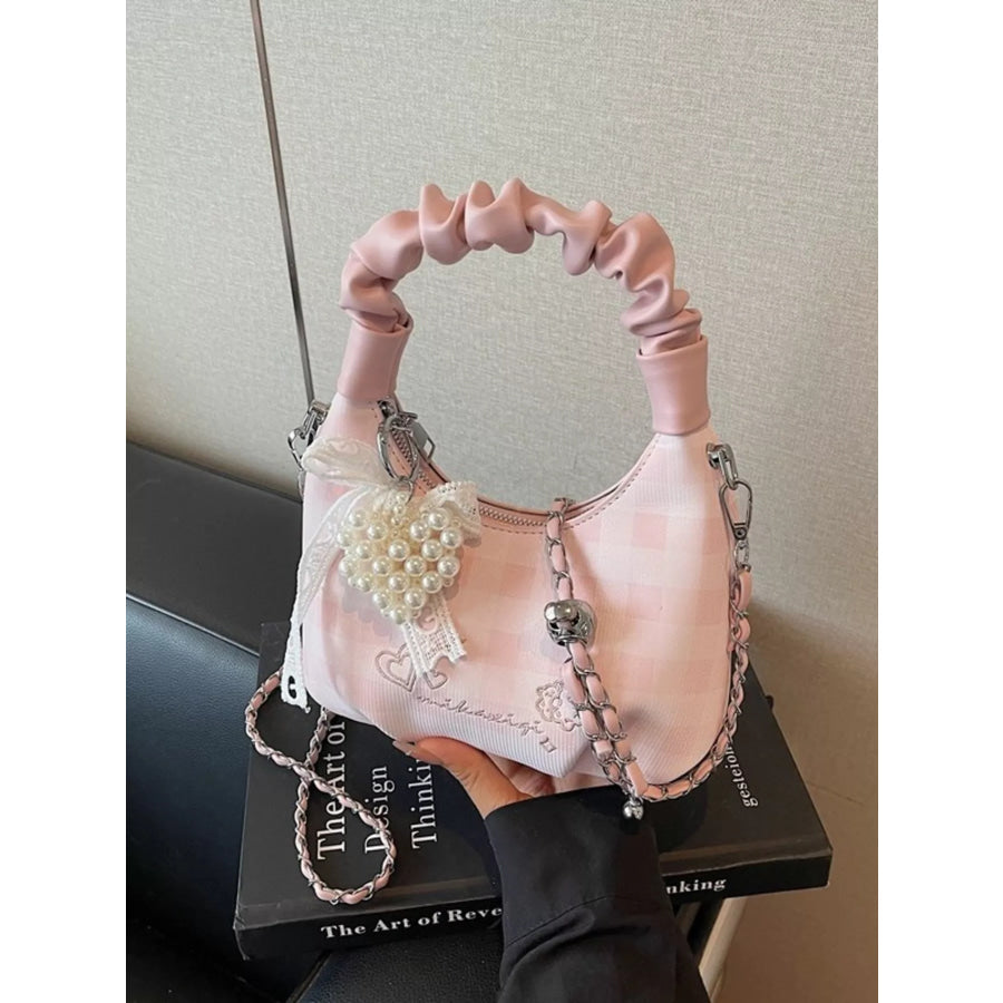 Ruched Handle Crossbody Bag Apparel and Accessories