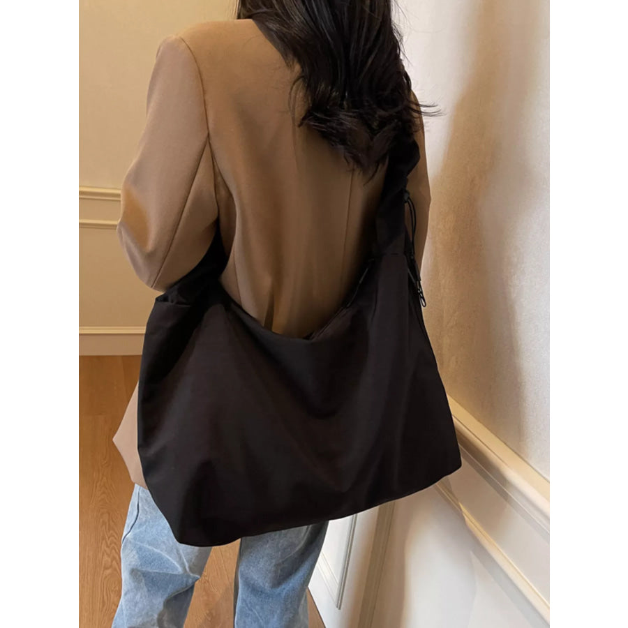 Ruched Handle Lightweight Shoulder Bag Apparel and Accessories