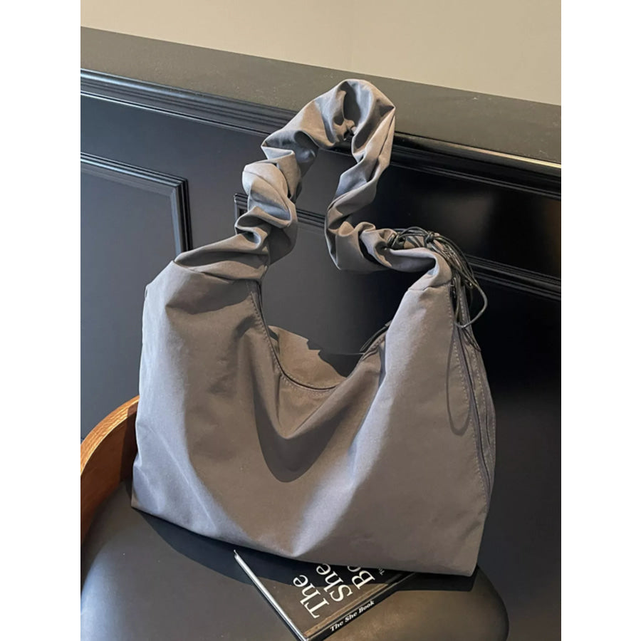 Ruched Handle Lightweight Shoulder Bag Apparel and Accessories