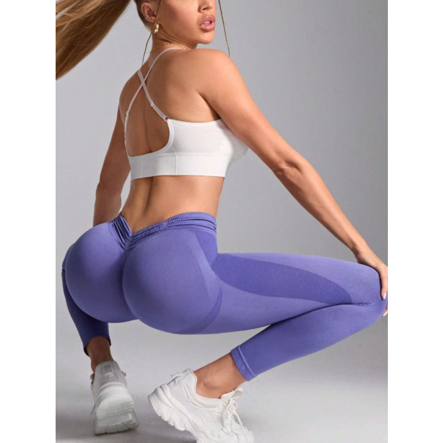 Ruched High Waist Active Leggings Apparel and Accessories