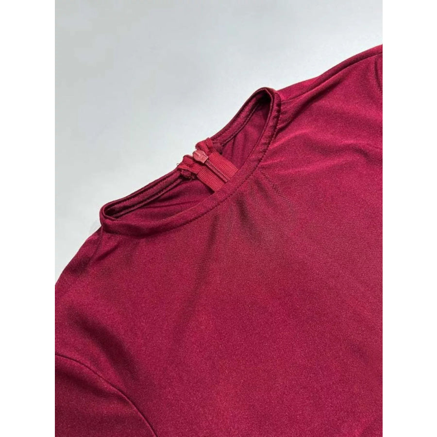 Ruched Long Sleeve Bodycon Maxi Dress Apparel and Accessories