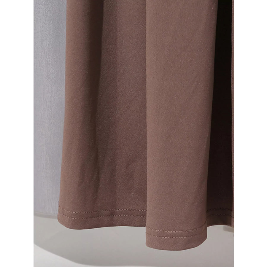 Ruched Long-Sleeve Maxi Dress with Cutout Detail Apparel and Accessories