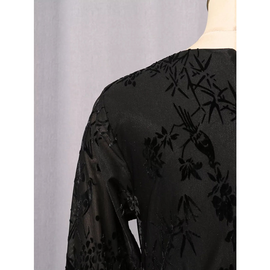 Ruched Long Sleeve Mini Dress Apparel and Accessories