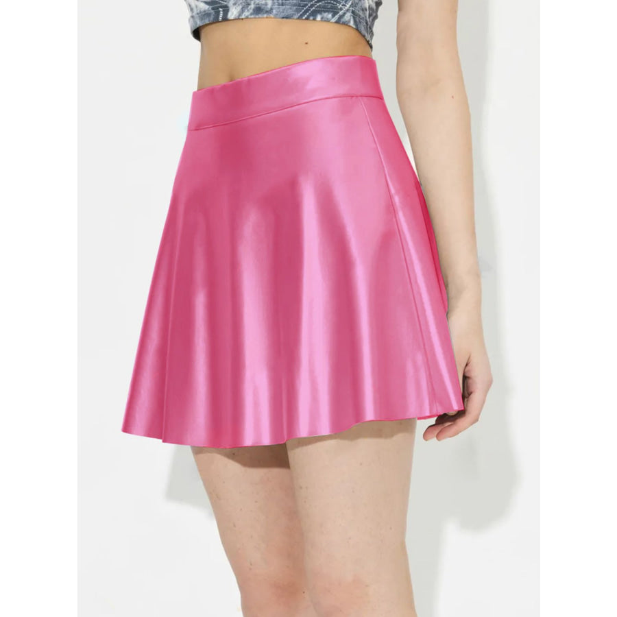 Ruched Mini Skirt with Zipper Apparel and Accessories