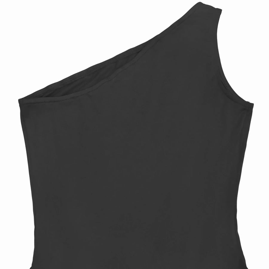 Ruched One-Shoulder Maxi Dress Apparel and Accessories