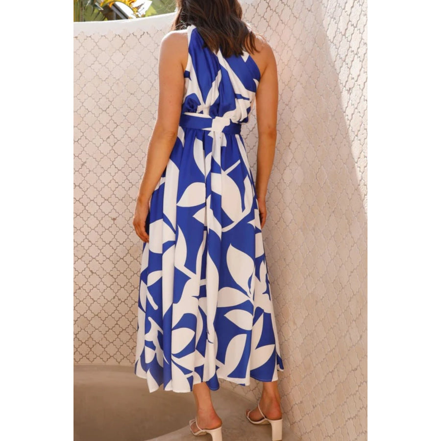 Ruched Printed Single Shoulder Dress Apparel and Accessories