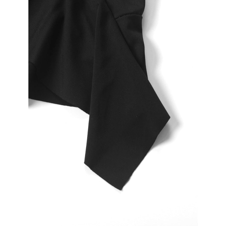 Ruched Ruffle Hem Mini Dress Apparel and Accessories