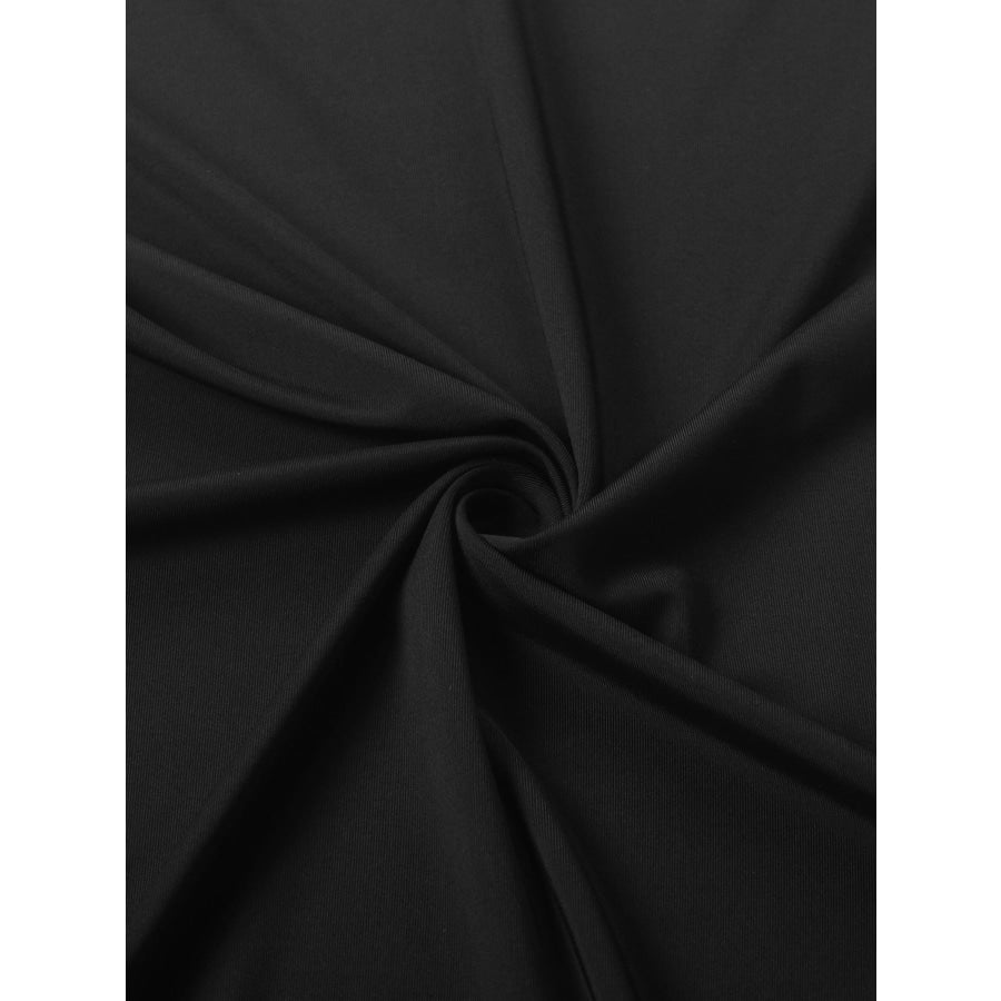 Ruched Ruffle Hem Mini Dress Apparel and Accessories